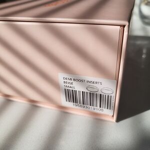 Opened Boomba Demi Boost Inserts In Beige, Size Small (30C, 32B, 34A, 36AA)